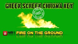 Green Screen Fx- Fire On The Ground Animation