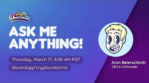 Crypto Unicorns - Ask Us Anything! | Crypto Unicorns Weekly AMA Series #2