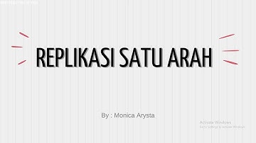 Tutorial Membuat Replikasi Satu Arah