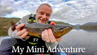 Catch and Cook wild TROUT  Norwegian wilderness explored by fishing kayak