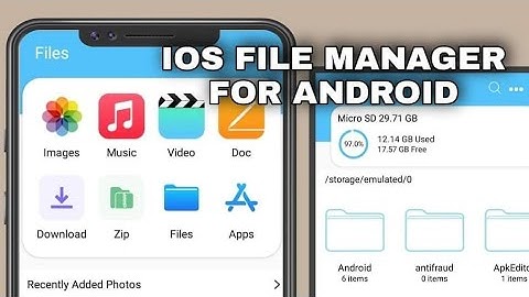 ios style file manager for android | it
