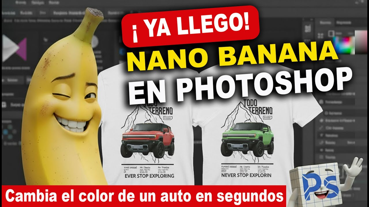 "¡Nano Banana Ya llegó en adobe Photoshop! - YouTube