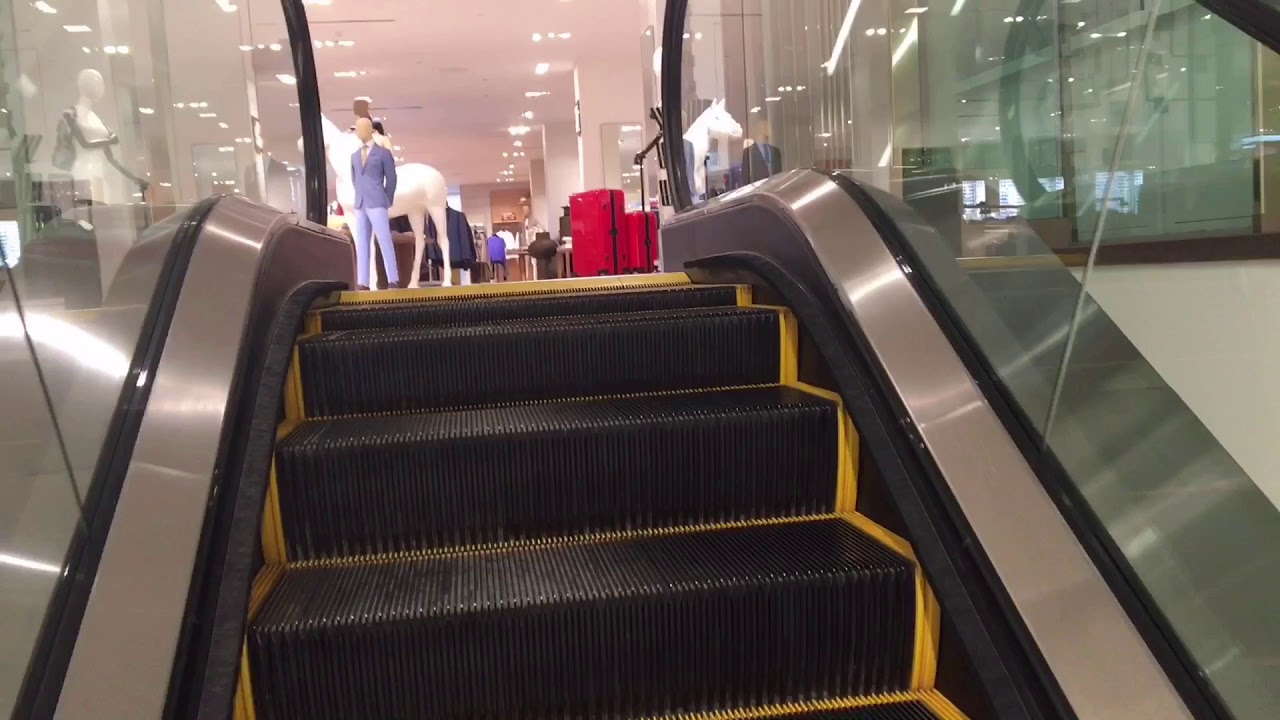 Turnbull, Kone & Otis Escalators At The Bay/Saks Fifth Avenue At Toronto Eaton Centre