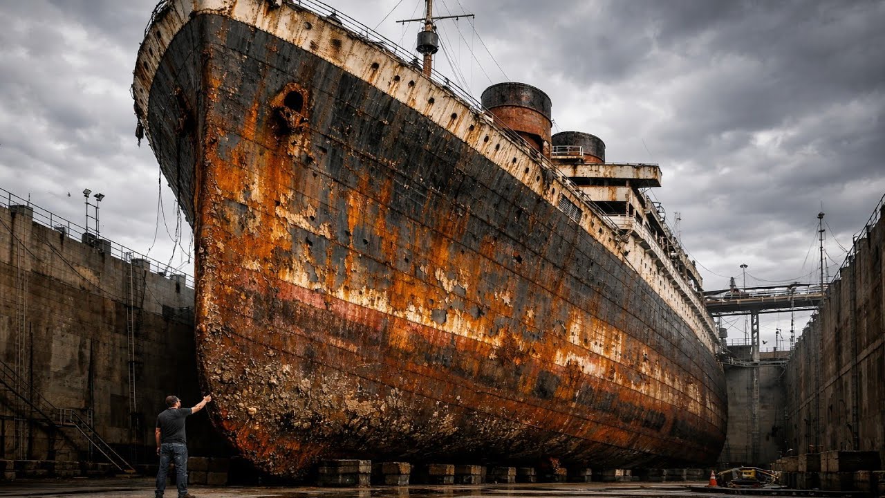 Abandoned 1937 Ocean Liner Restored in Pure ASMR | MV Wilhelm Gustloff 