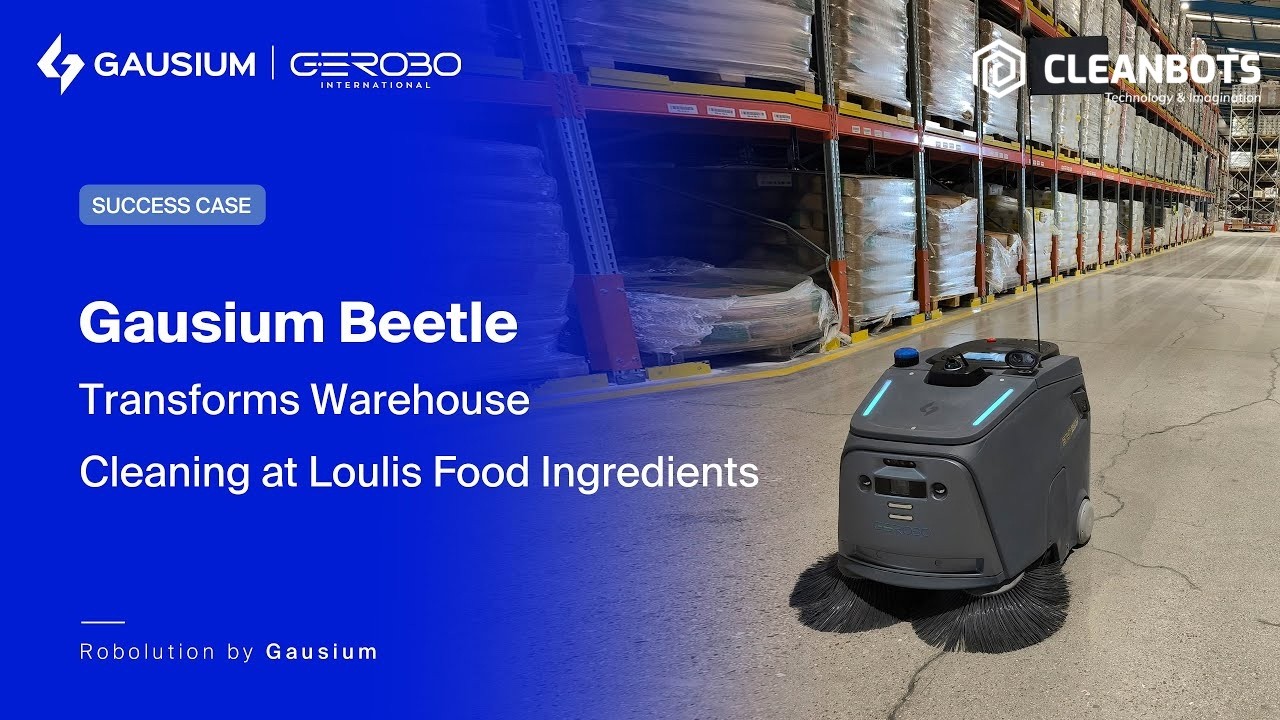 Cleanbots Beetle | A transformar a limpeza de armazéns para grupo alimentar grego | Gausium