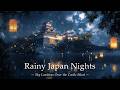 Rainy Night at an Edo Castle | Japanese Lo-Fi Jazz for Study &amp; Relaxing | Rainy Japan Nights