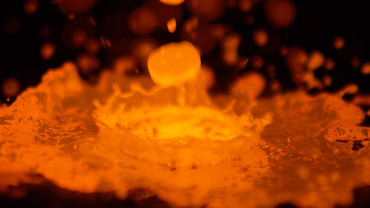 1200°C Molten Copper in Slow Motion - The Slow Mo Guys