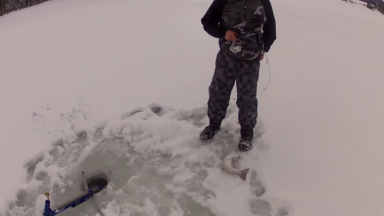 Utah Ice Fishing December 2016 Cleveland Reservoir YouTube