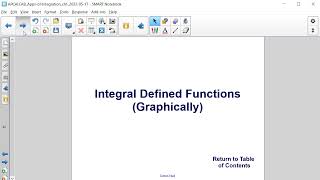 Integral Defined Functions Graphically