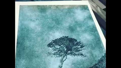 Intaglio plate printed first print.