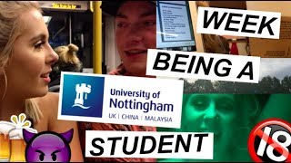 WEEK BEING A (uni of) NOTTINGHAM STUDENT | mental health, drunk antics, nights out, being ill