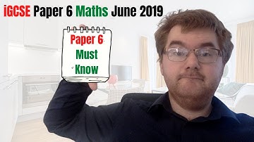iGCSE Paper 6 Maths June 2019 Part 2 Modelling Q4