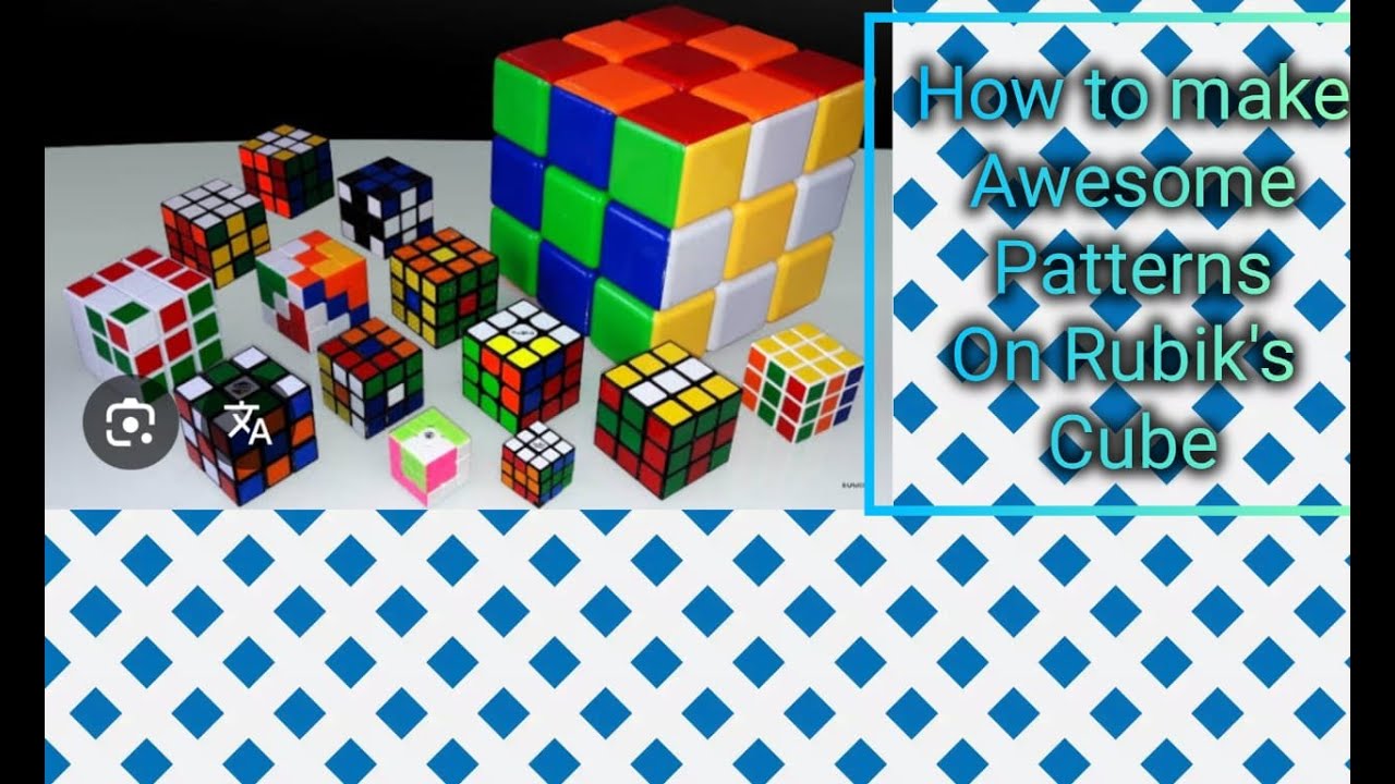 How To Make Awesome Patterns On So Many Rubik's Cube - YouTube