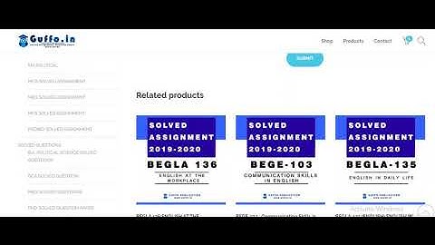 IGNOU BEGAE 182 SOLVED ASSIGNMENT 2019 20