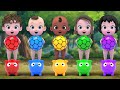 Color Balls Five Little Monkeys Jumping On The Bed | Nursery Rhymes &amp; Kids Songs | Kindergarten