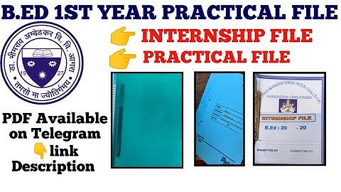 agra university bed first year internship file #agra_university_bed_1st_year_internship_file # dbru