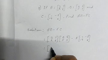 Matrices || Ex - 8.3 || Q. No.- 5 || ICSE || Class - x