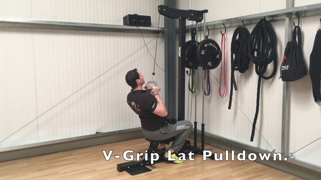 V Grip Lat Pulldown - YouTube
