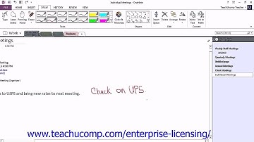 Microsoft Office OneNote 2013 Tutorial Writing Tools 7.3 Employee Group Training