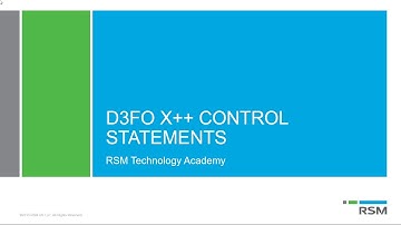 X++ Control Statements in Microsoft Dynamics 365 for Operations
