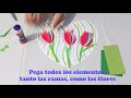 Corazón con tulipanes - Actividad para 3° o 4° GRADO