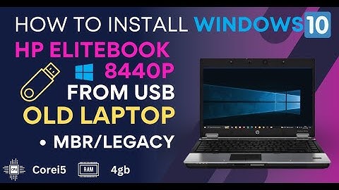 How to Install Windows 10 from USB | Hp Elitebook 8440p | Old Laptop | Boot Problem | Mbr | 2025