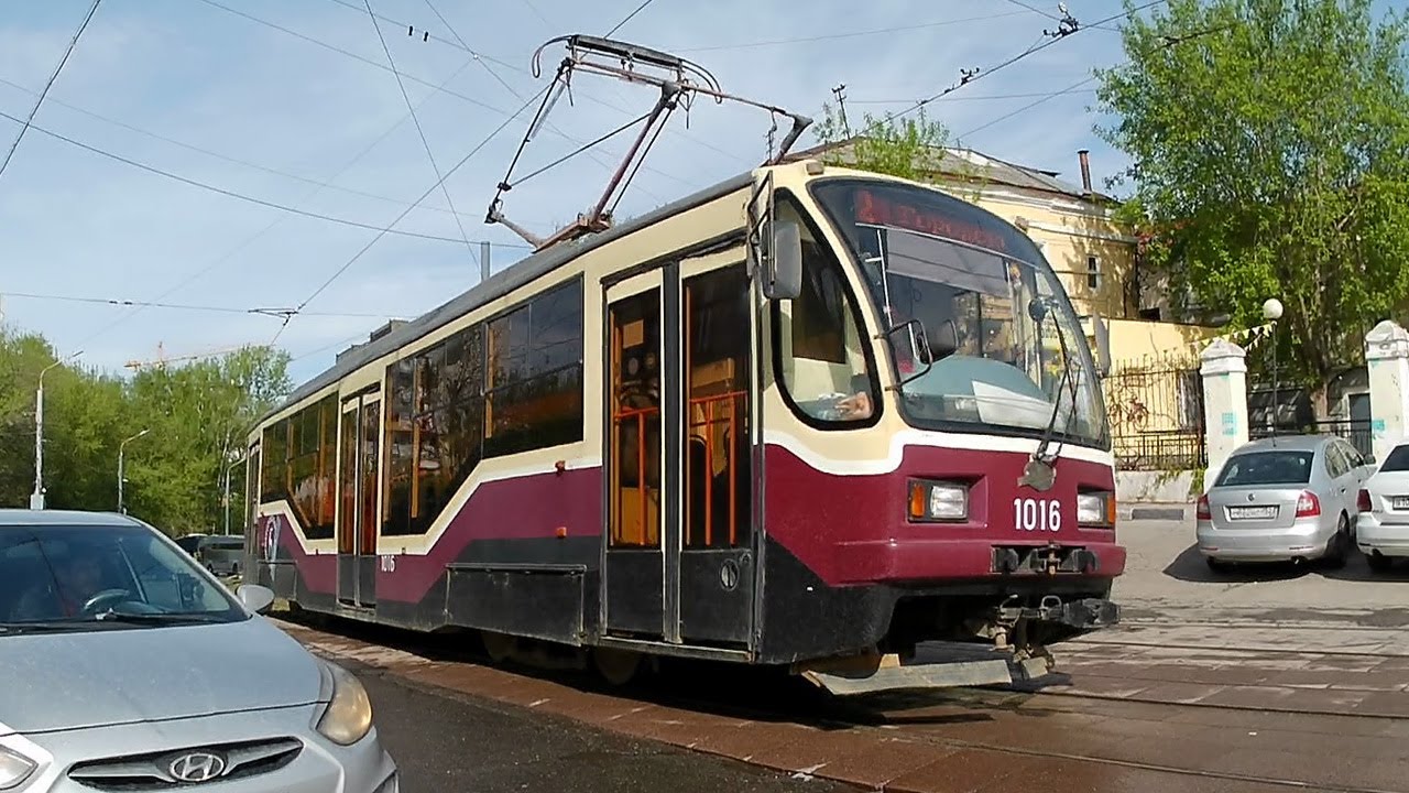 Нижний Новгород. Трамвай 71-407 1016 маршрута №2. 30 апреля 2023 - YouTube