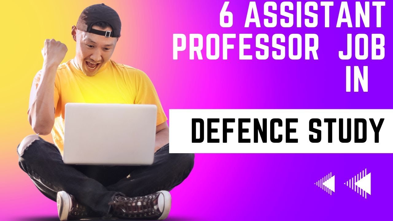 assistant professor job in defence studies // 