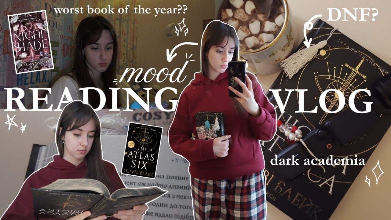 Mood reading vlog 📖💫 dark academia, anticipated reads & more│*spoiler-free reading vlog*