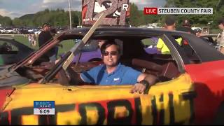 6pm Live Shot Steuben County Fair Demolition Derby