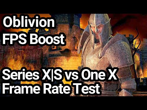 Oblivion Xbox Series X|S vs Xbox One X Frame Rate Test (FPS Boost | Backwards Compatibility)