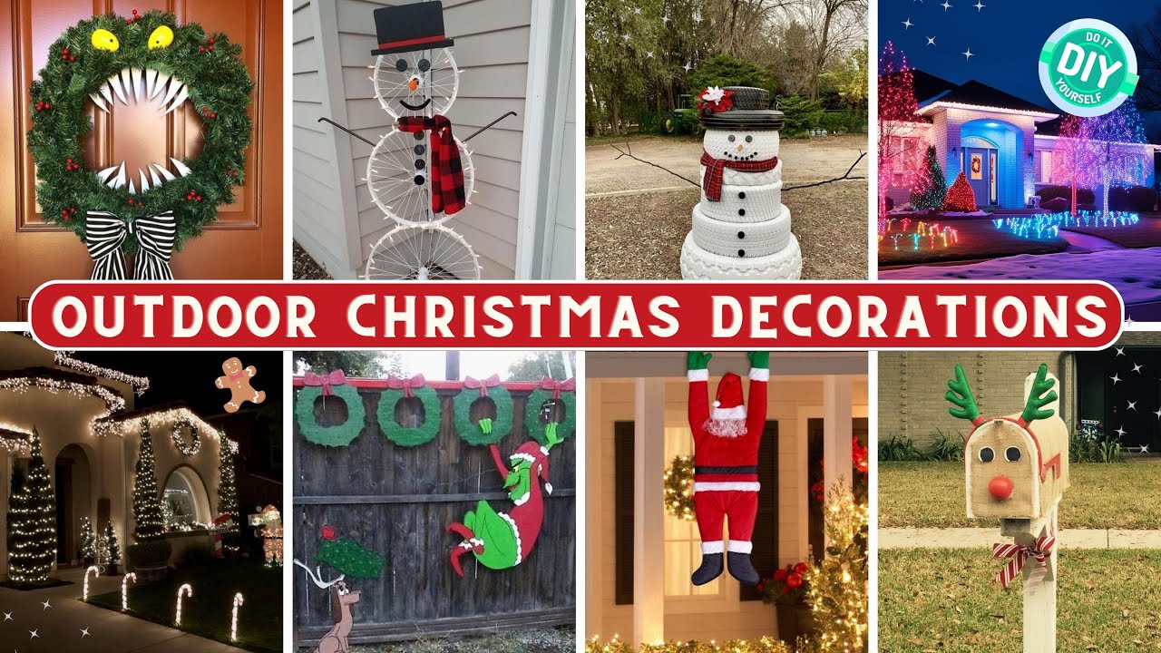 111 DIY Outdoor Christmas Decorations Ideas: Porch, Front Yard