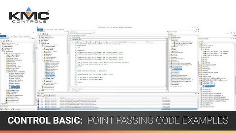 Control Basic: Point Passing Code Examples
