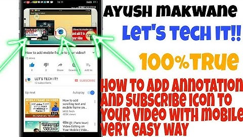 How to add annotation to your video with mobile very easy way.