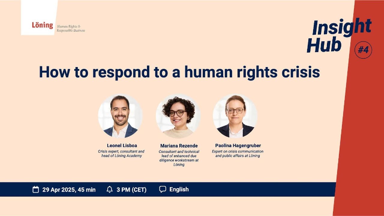 Insight Hub Series #4: How to respond to a human rights crisis