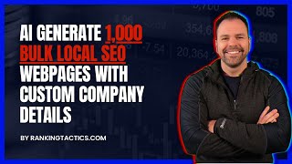 Information Local SEO Blog AI Generate 1,000 WordPress Pages! News