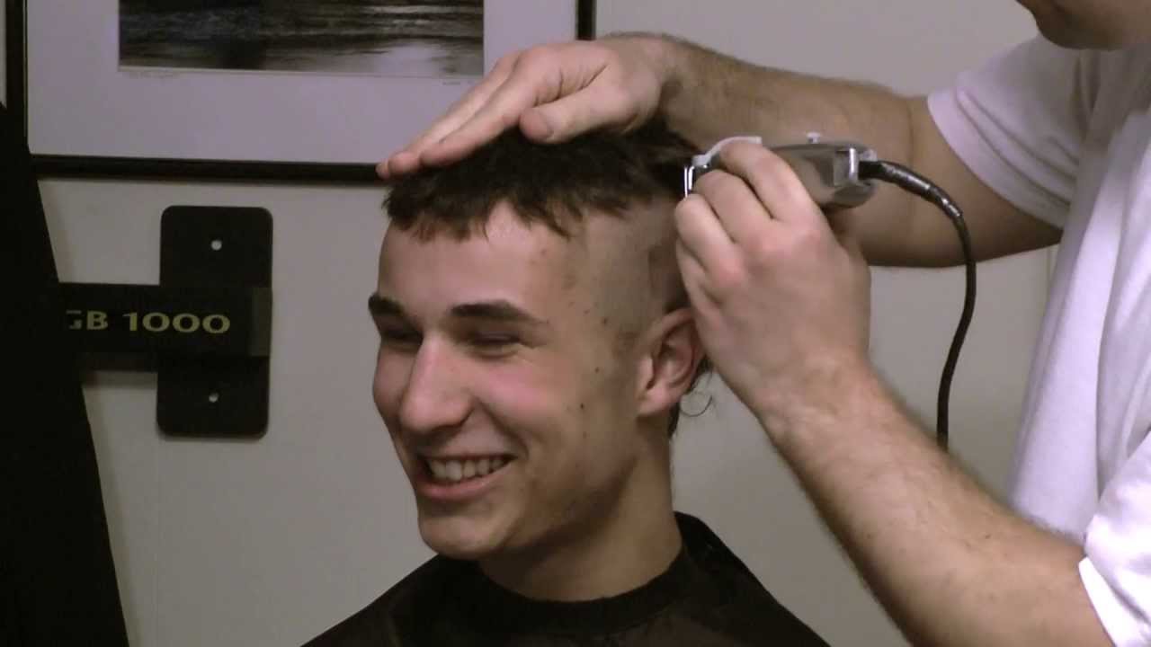 Thomas, full length head shave video - YouTube