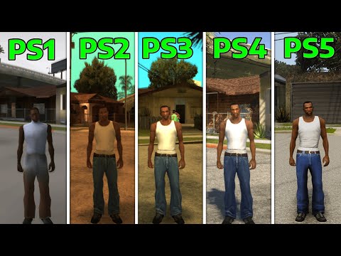 GTA San Andreas PS1 VS PS2 VS PS3 VS PS4 VS PS5 Comparison