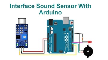 Interface Sound Sensor With Arduino | Code & Circuit | Proteus Simulation