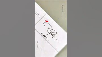Signature Style✒️- Vikas❤️ Comment your name! #subscribe 👍 #signature #calligraphy #autograph #yt