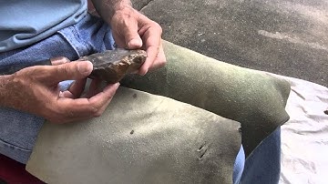 turtle reduction flintknapping 1st of 5 videos