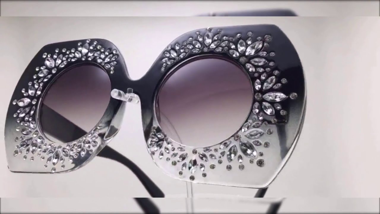 Oversize Diamond Luxury Sunglasses YouTube