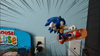 Articulated sonic stop motion test