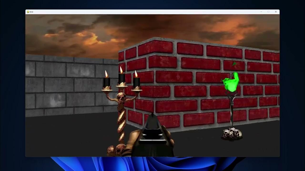 Doom using python and a ray casting engine - YouTube