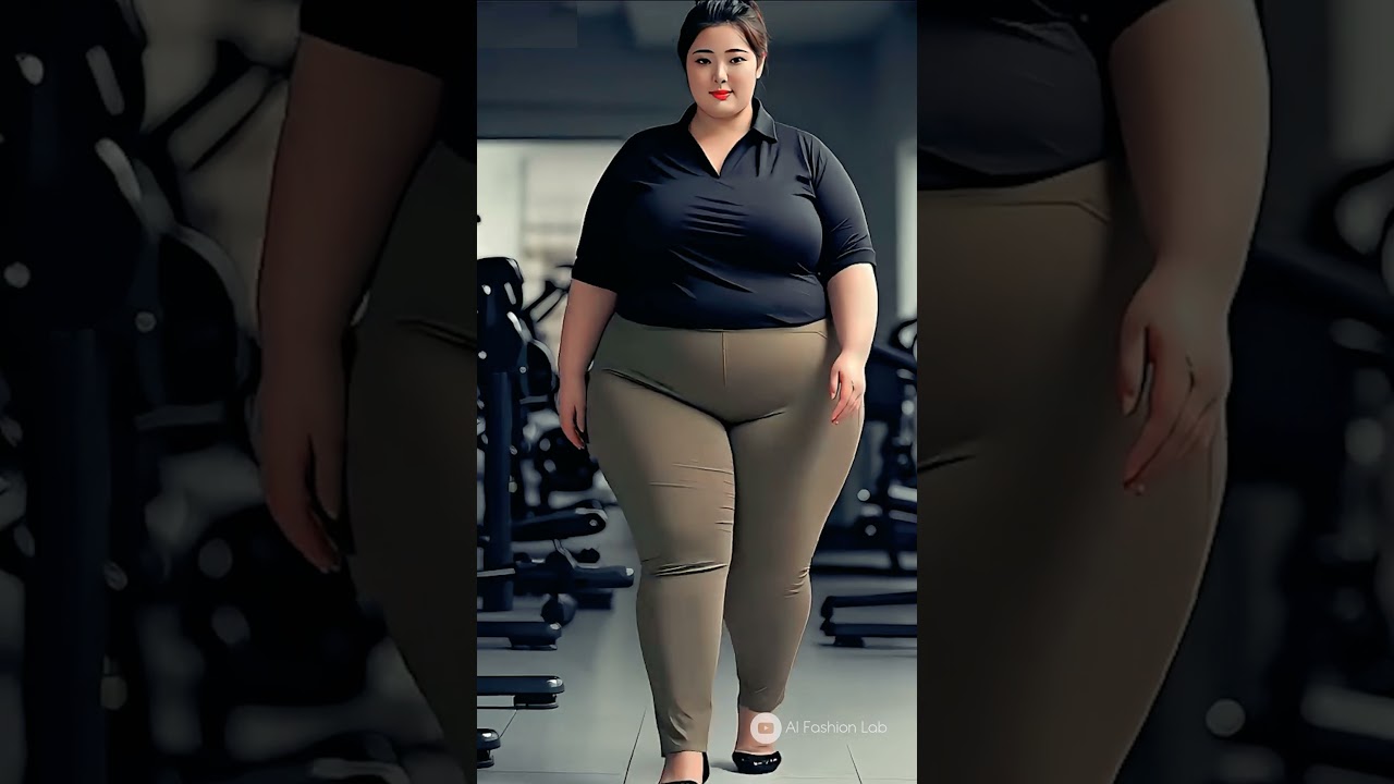 Korean Curvy Queen on the Ramp | Plus-Size AI Model Walking in Style 4K