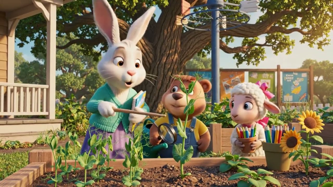 Part 19 – Teacher Bunny and Kids Explore “Weather and Plants”