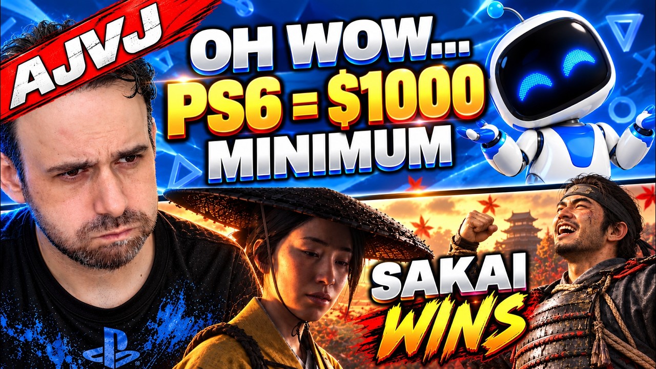 RAM et SSD PS6 = 680 $ ? 😱 Yōtei derrière Tsushima, Sweeney voit l'IA comme l'âge d'or du gaming,...