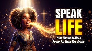 Speak Life Over Yourself — Your Words Are Shaping Your Future #christianwomen #positiveaffirmations 
