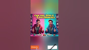 "Can You Spot the 5 Differences? #trendingshorts #shorts #viralvideo #brainteaser #mrbeast #puzzle