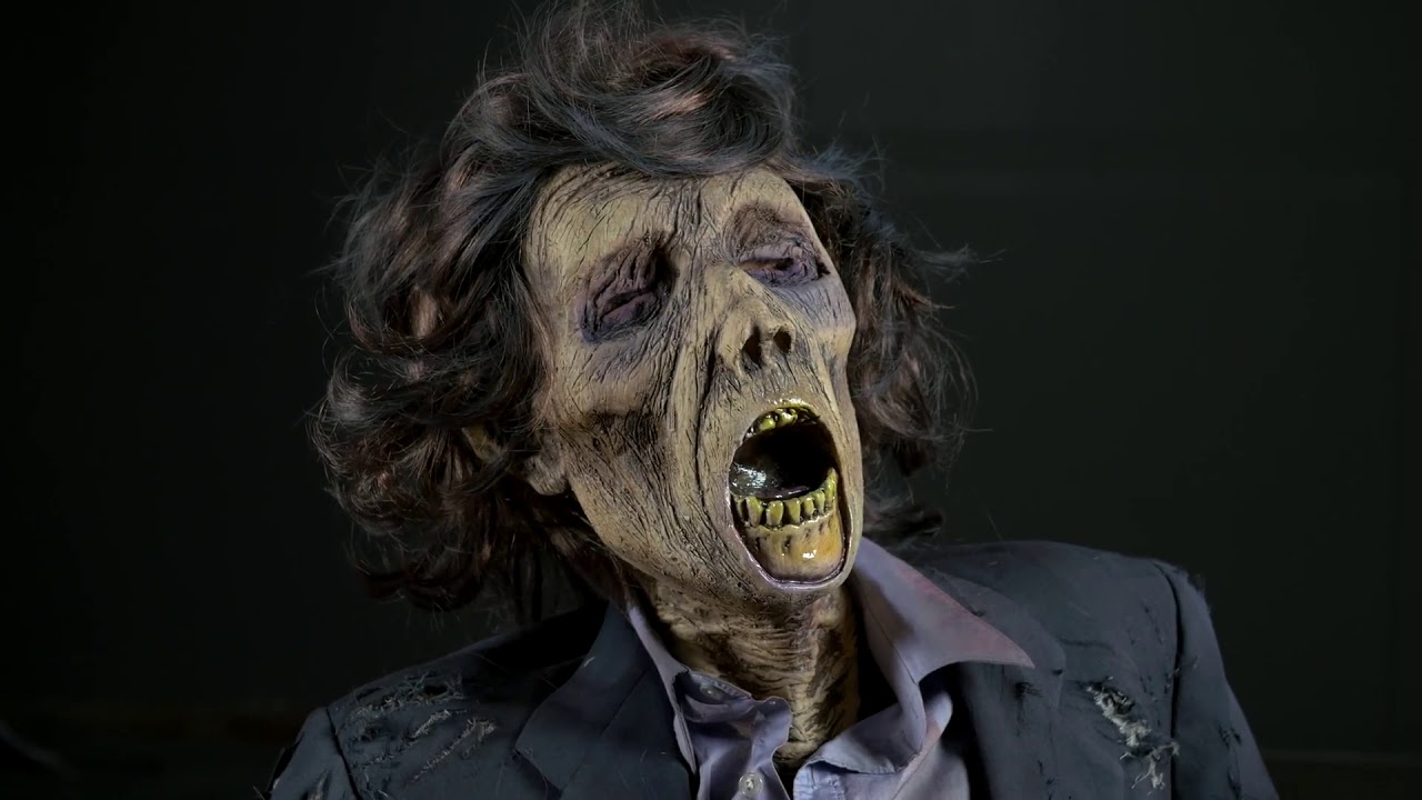 Grave Buster Bob Animated Zombie Halloween Prop